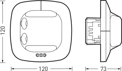 SENSOR SINGLE US DA2 IPD UP 01 | Esquema dimensional del producto